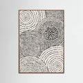 Oak Dark Tribal Tapestry - Circles Poster