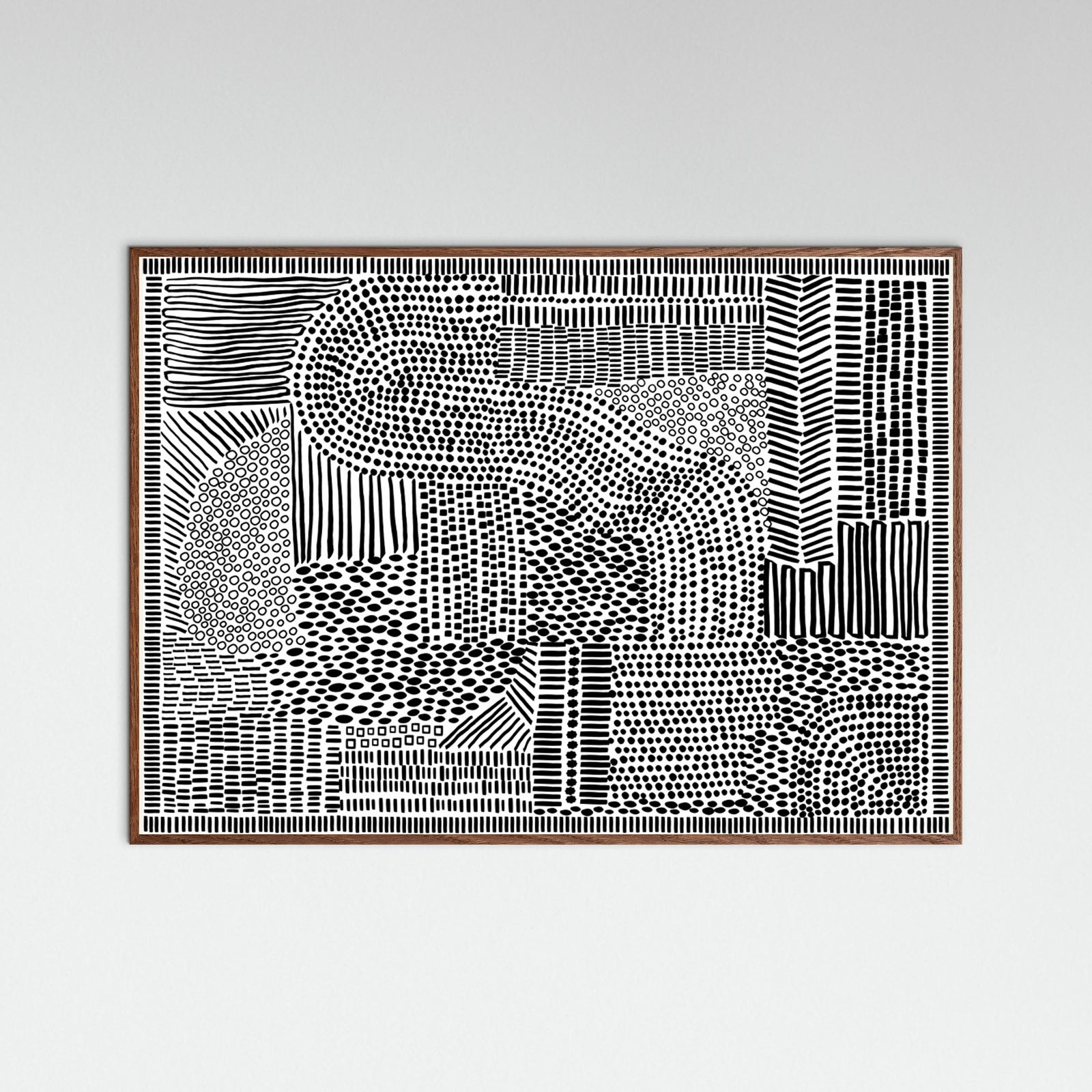 Oak Dark Tribal Tapestry Poster