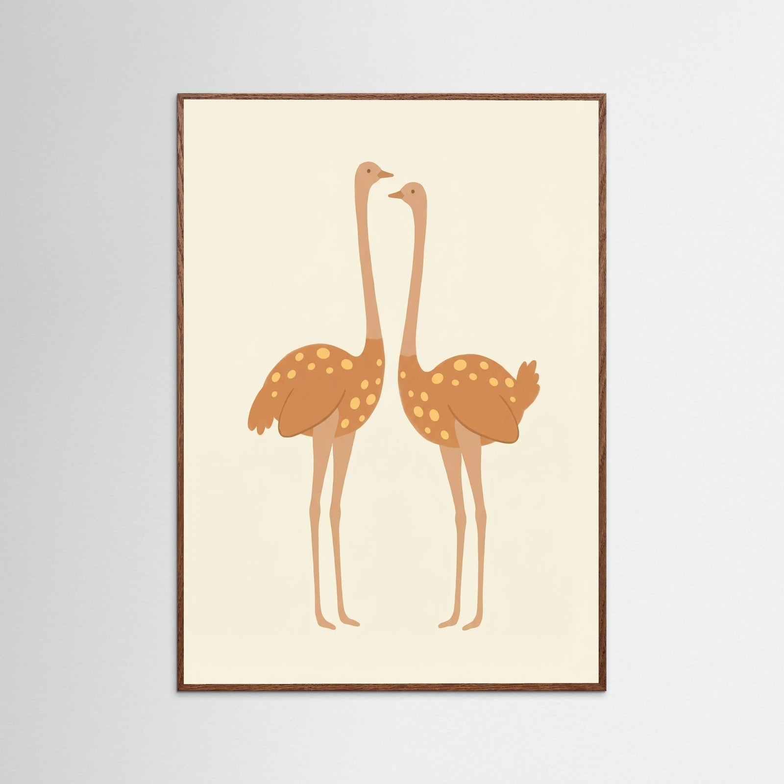 Oak Dark Twin Giraffes