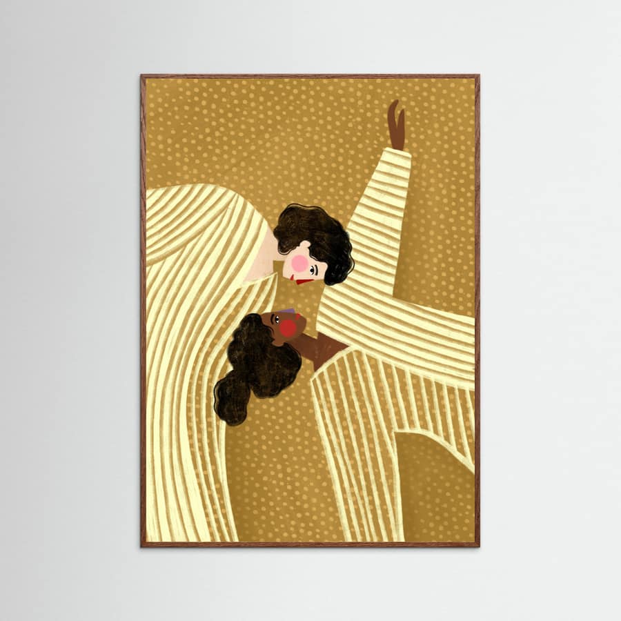 Two Line Women Poster – poster and art print