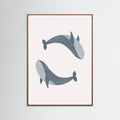 Two Whales Poster – Poster und Kunstdruck
