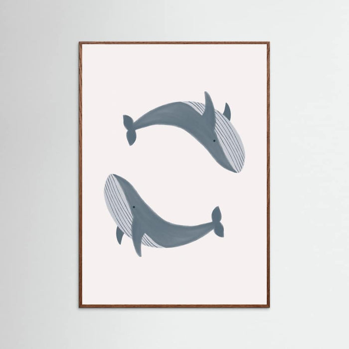 Two Whales Poster – Poster und Kunstdruck