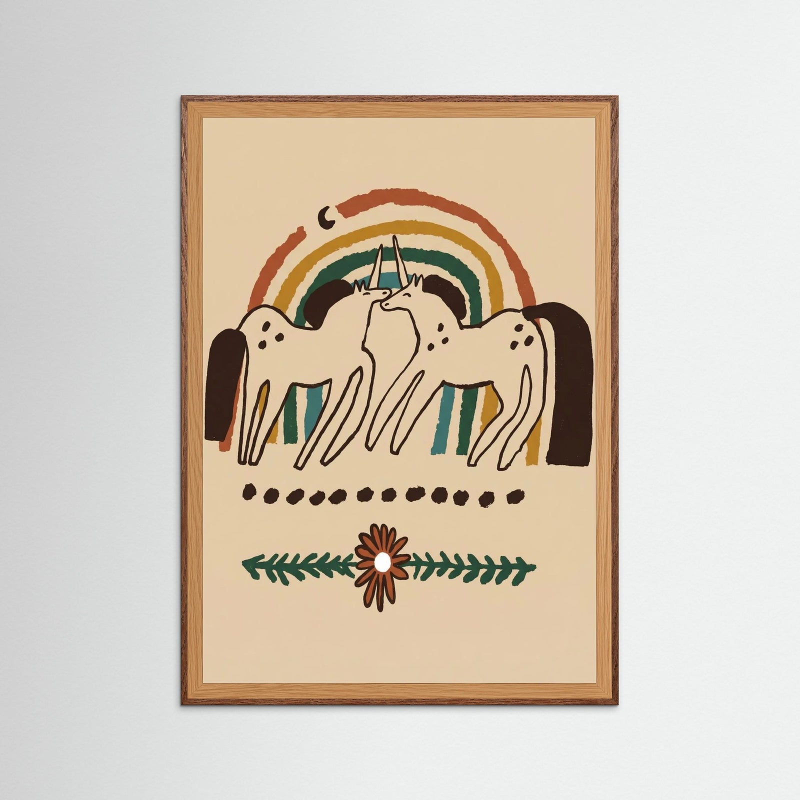 Oak Dark Unicorn Rainbow Bond