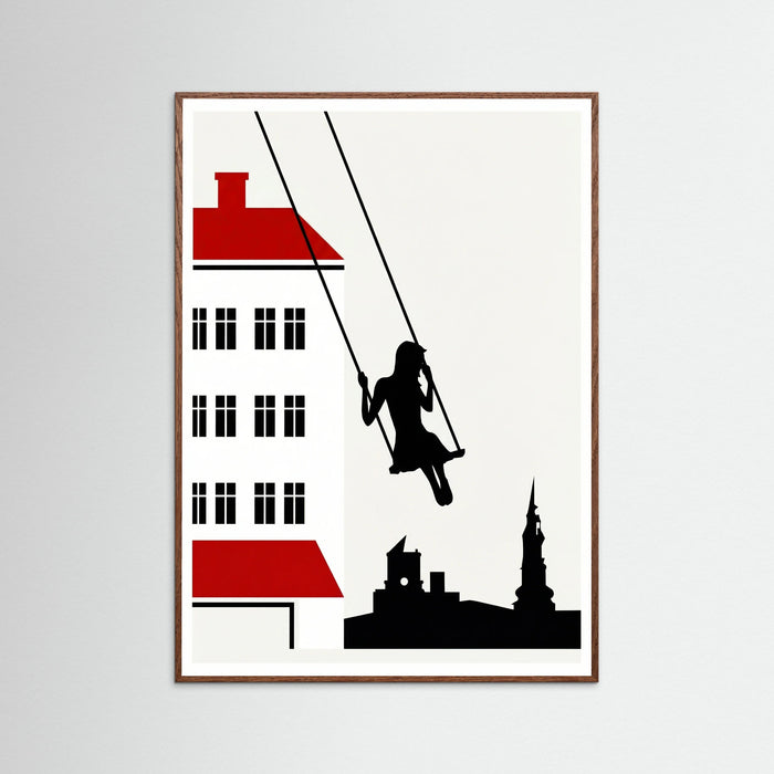 Oak Dark Urban Swing