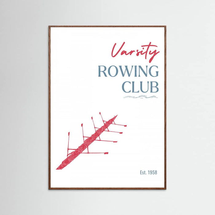 Varsity Rowing Club -juliste – juliste ja taidepainatus