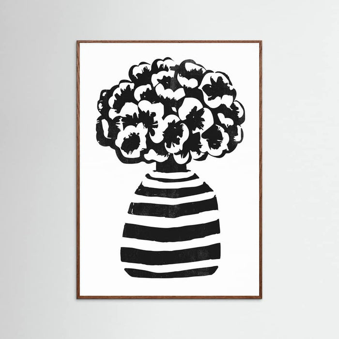 Vase Striped Poster – plakat og kunsttryk
