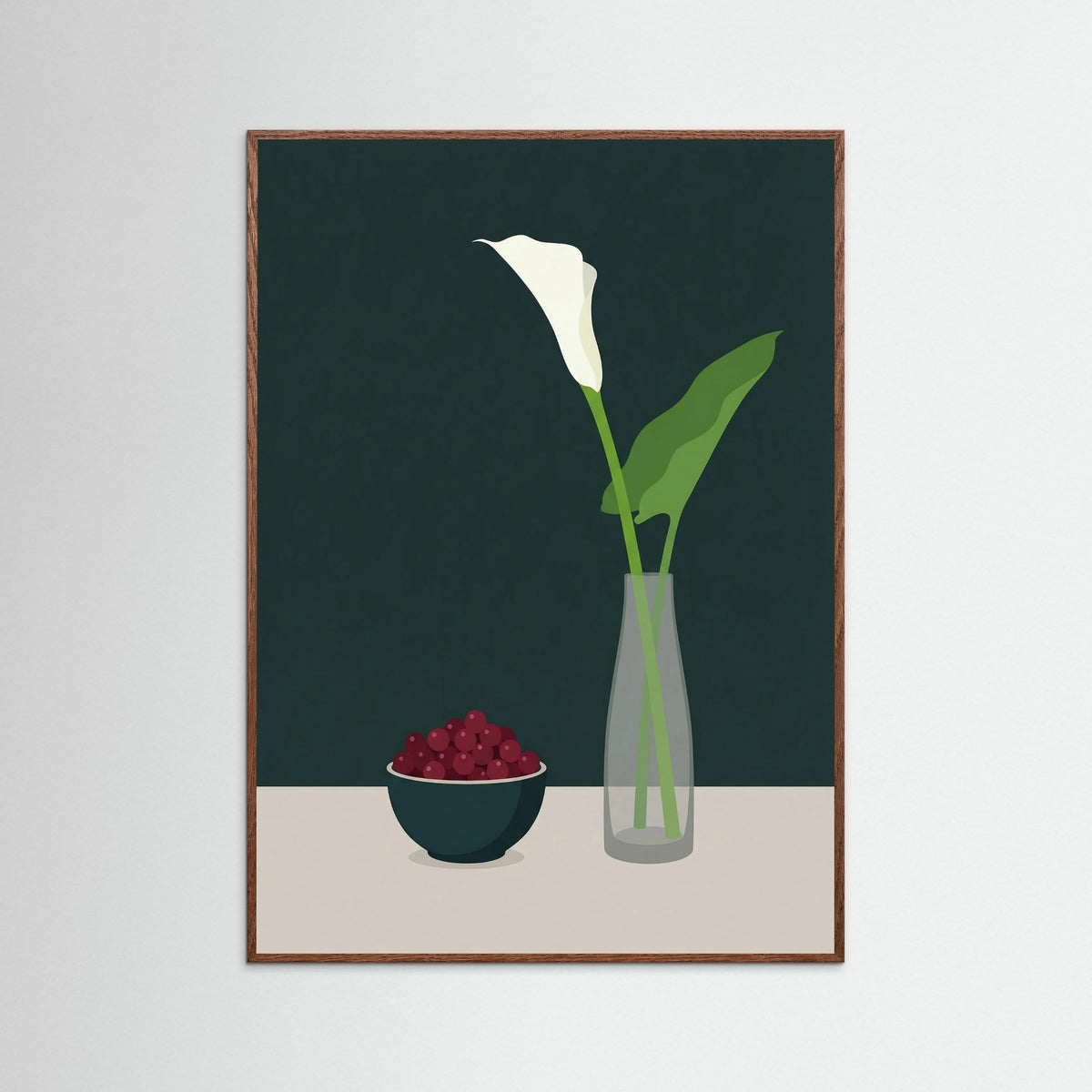 Oak Dark Vase and Citrus