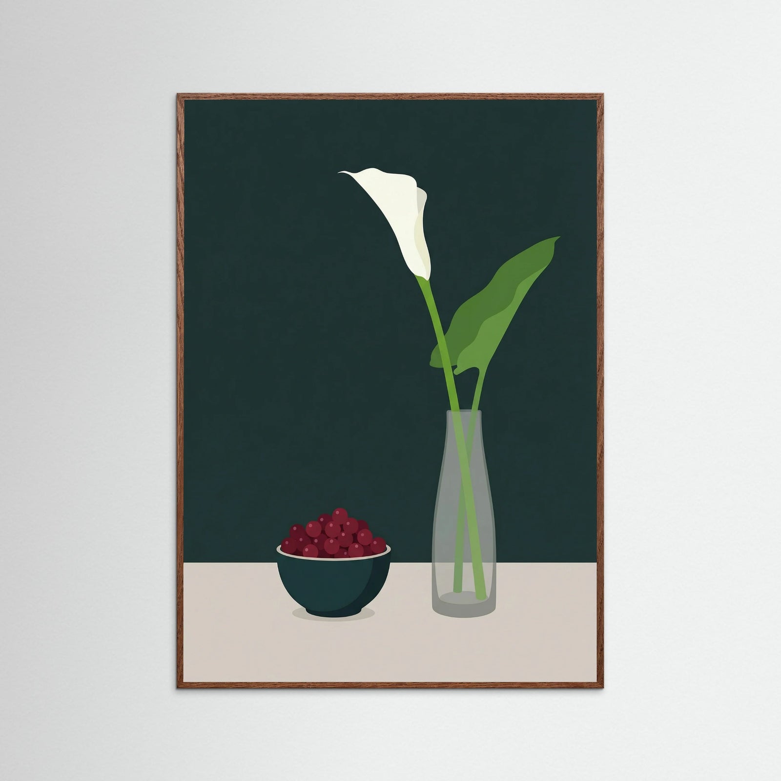 Oak Dark Vase and Citrus