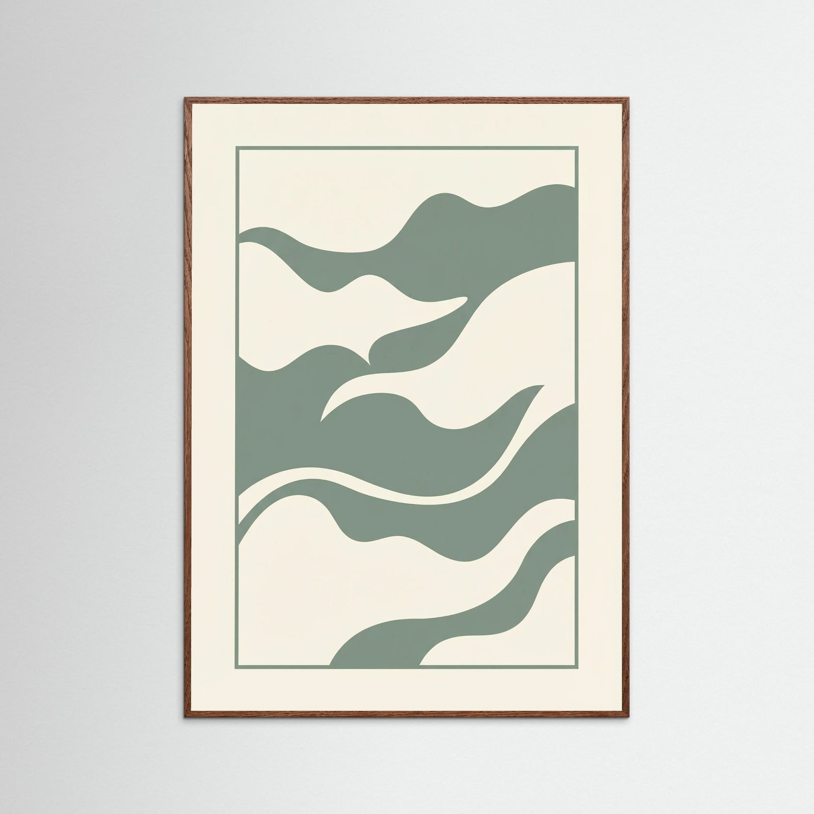 Oak Dark Verdant Abstract