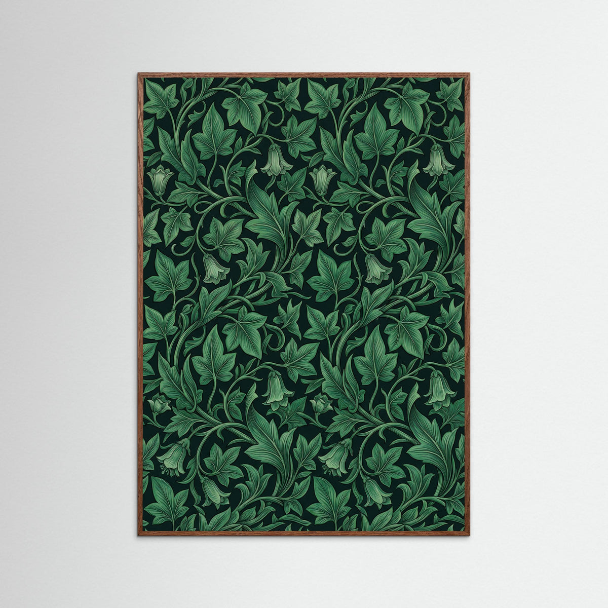 Oak Dark Verdant Acanthus Pattern