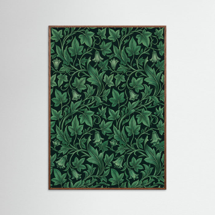 Oak Dark Verdant Acanthus Pattern