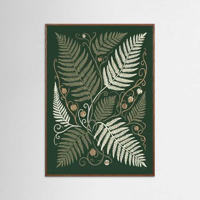 Oak Dark Verdant Bloom Vines