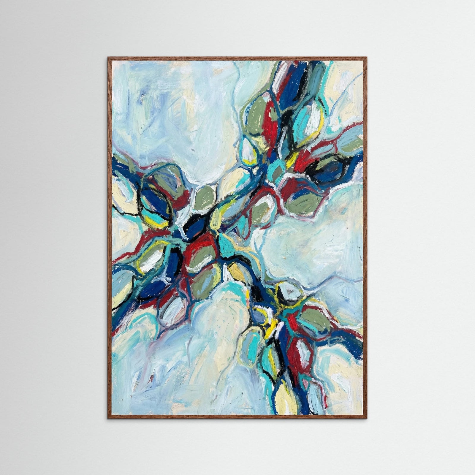 Oak Dark Vibrant Blue Surge
