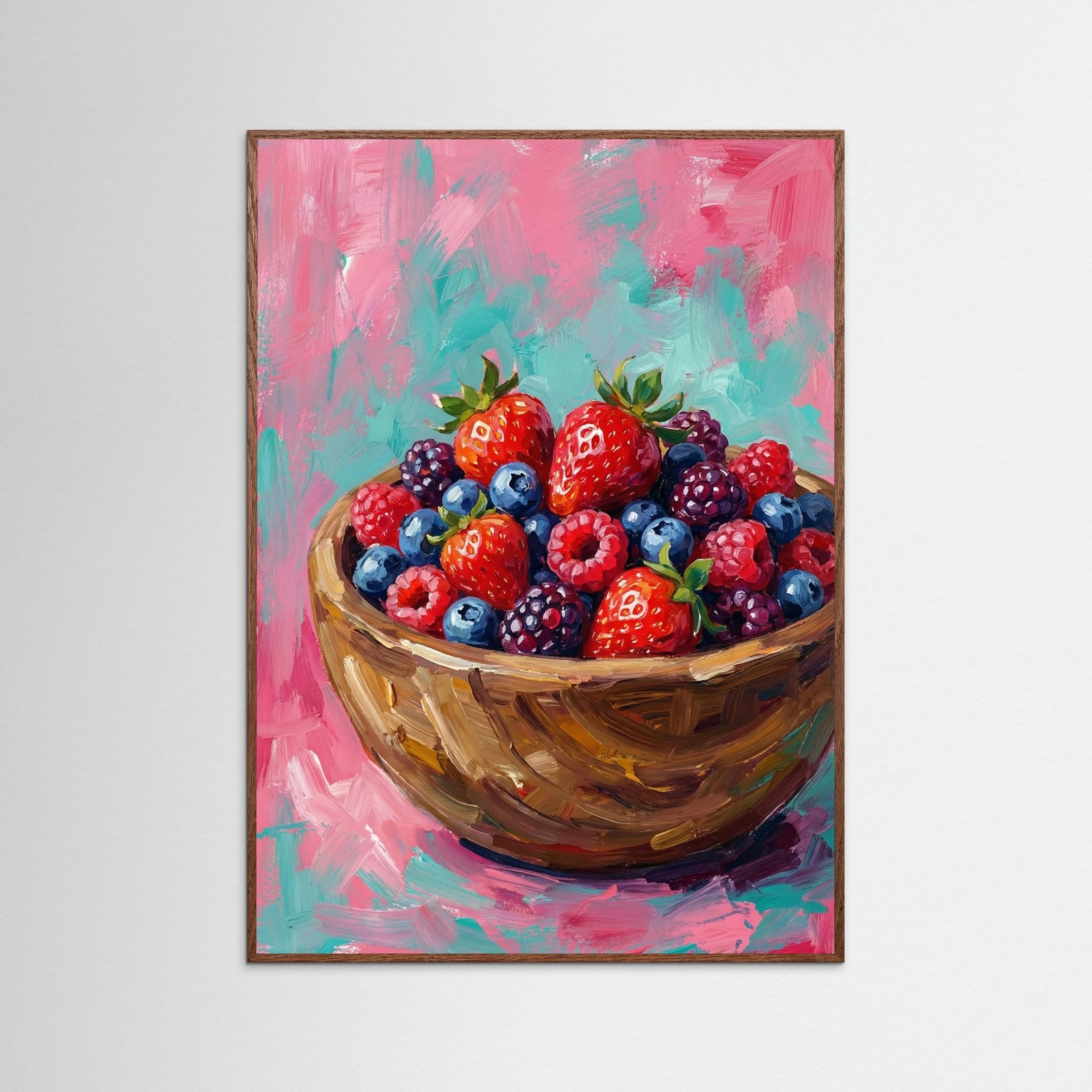 Oak Dark Vibrant Citrus Still Life