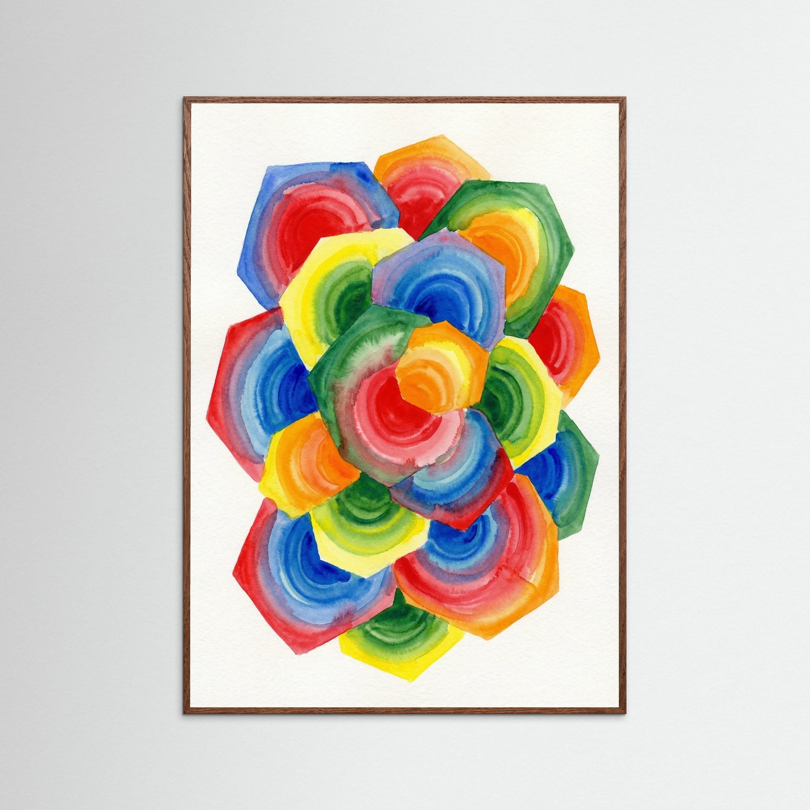 Oak Dark Vibrant Concentric Harmony