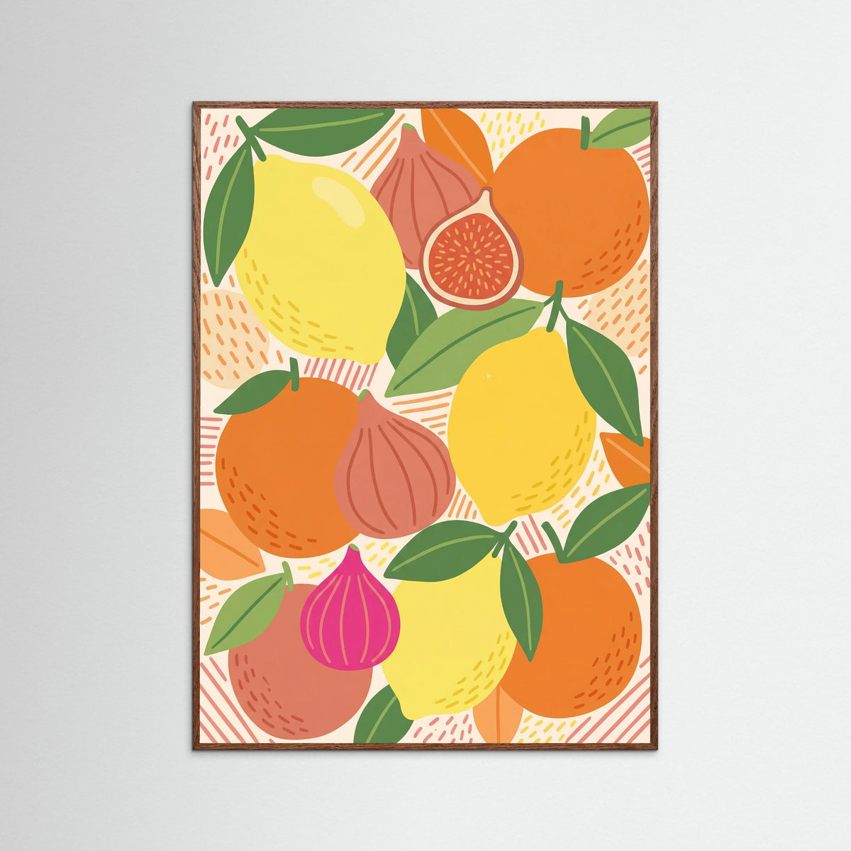 Oak Dark Vibrant Floral Bloom