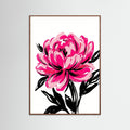 Oak Dark Vibrant Floral Embrace