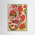 Oak Dark Vibrant Floral Swirls