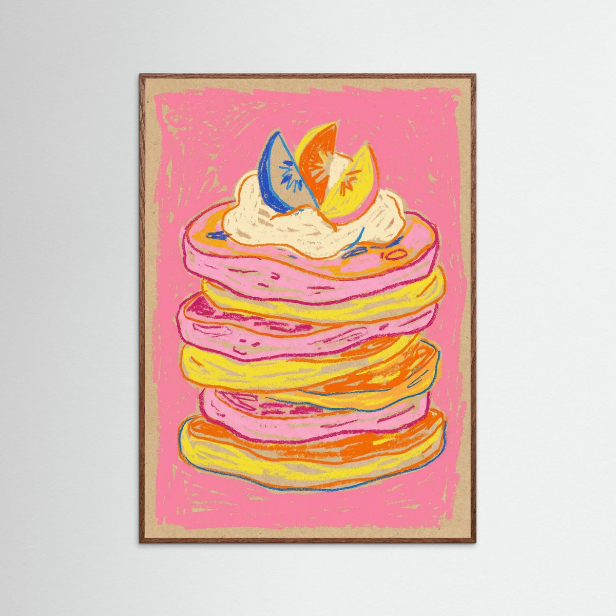 Oak Dark Vibrant Fruit Bowl