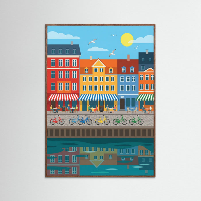 Vibrant Harbor Scene – poster e stampa artistica