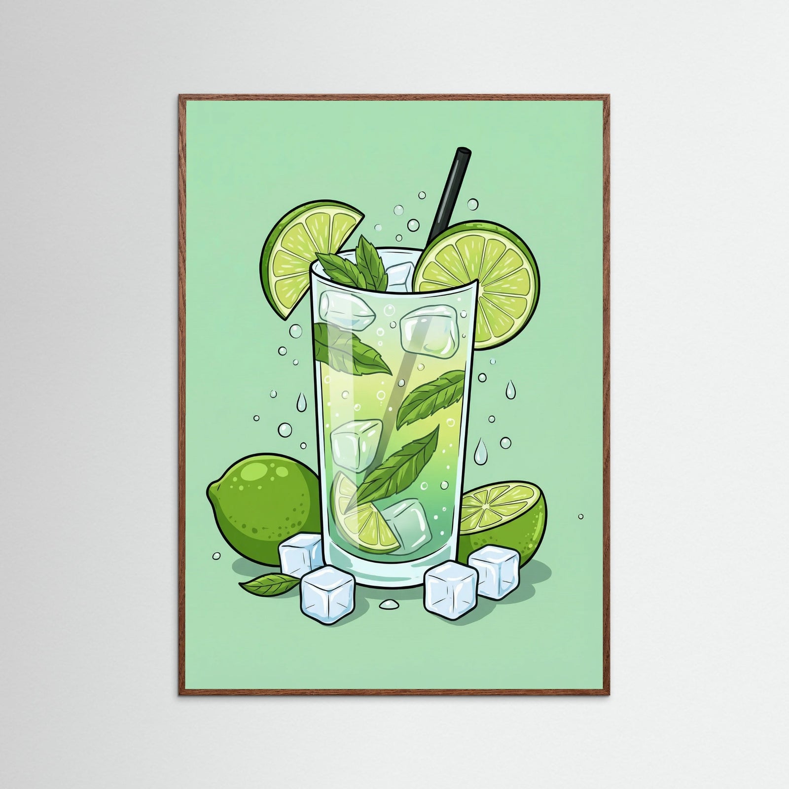 Oak Dark Vibrant Mojito Art