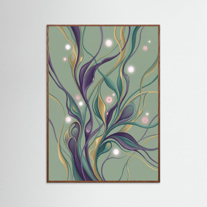 Oak Dark Vibrant Organic Forms