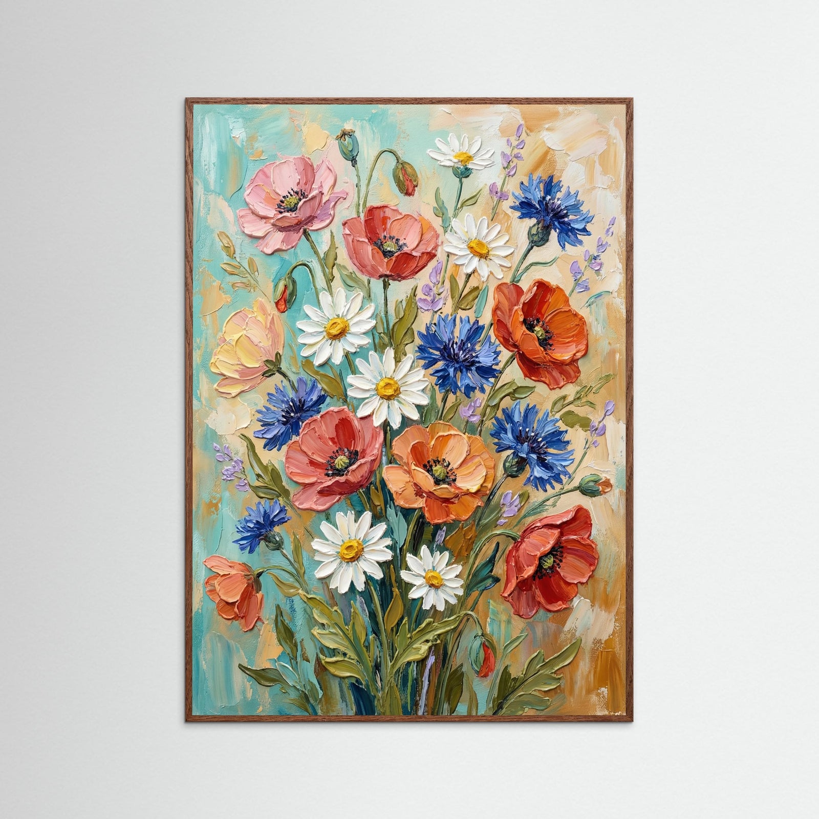 Oak Dark Vibrant Pink Bloom