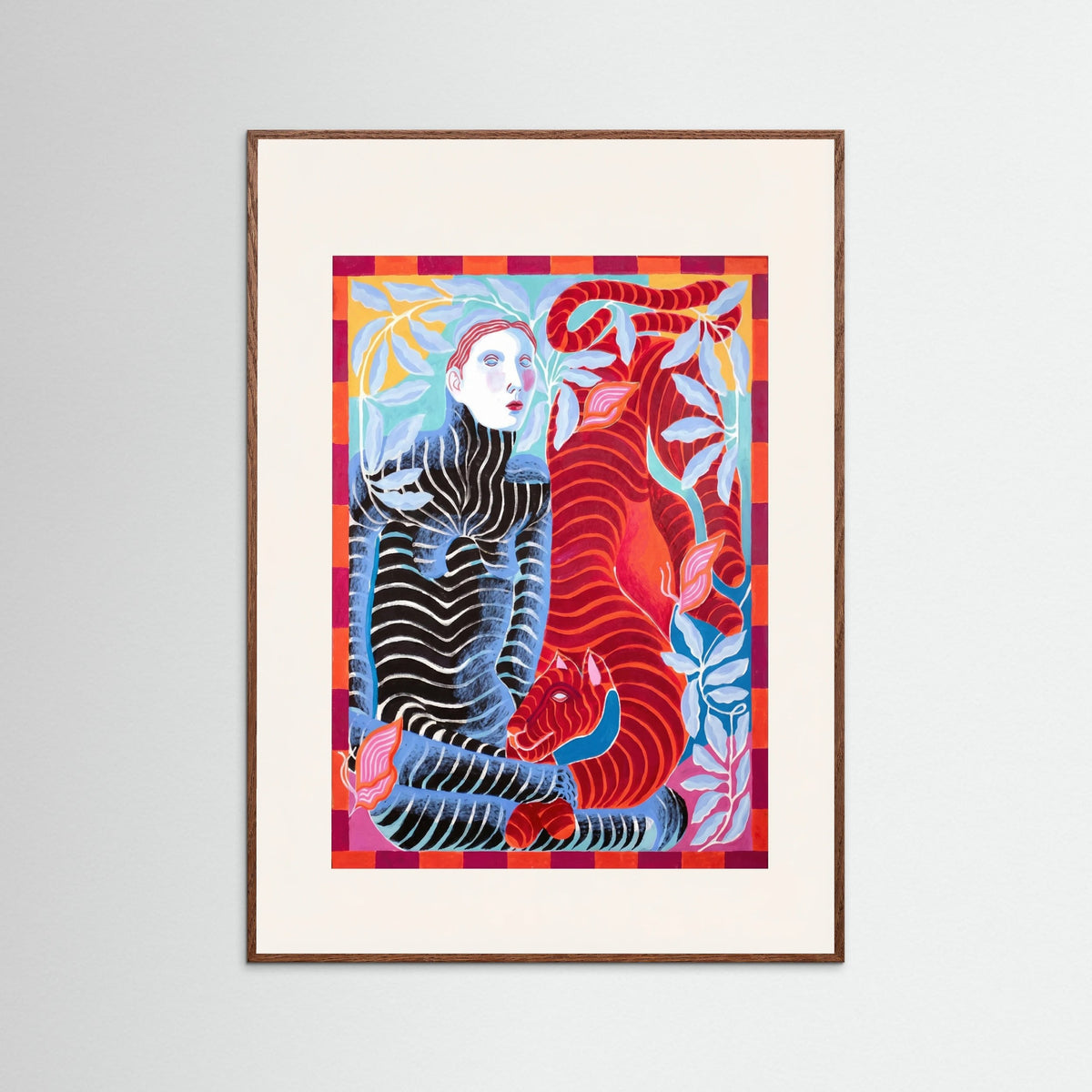 Oak Dark Vibrant Striped Encounter