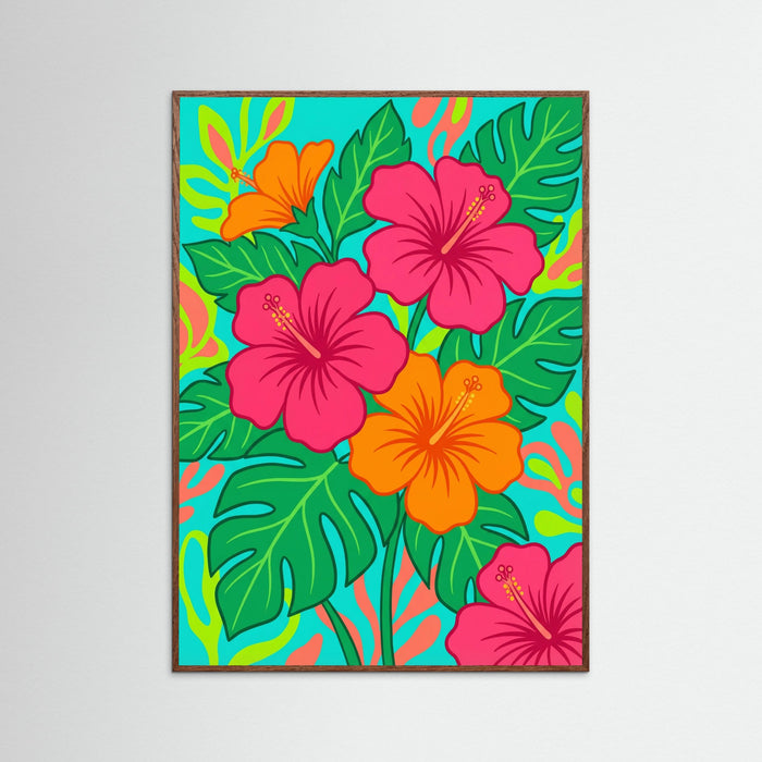 Oak Dark Vibrant Sunflower Vase