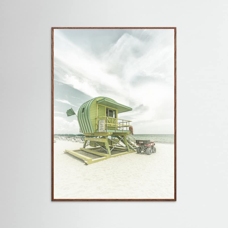 Vintage Florida Flair at Miami Beach Poster – poster and art print