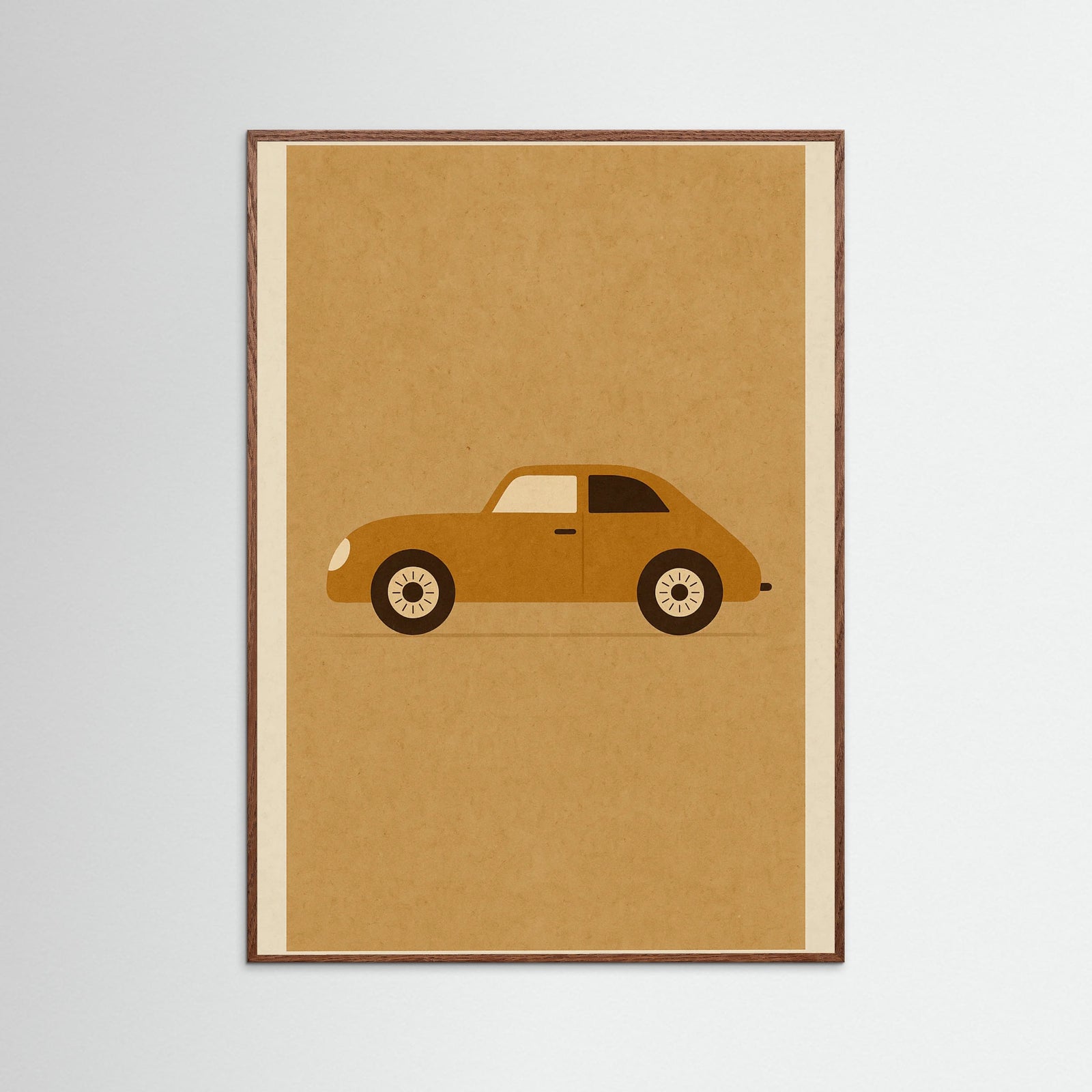 Oak Dark Vintage Racecar