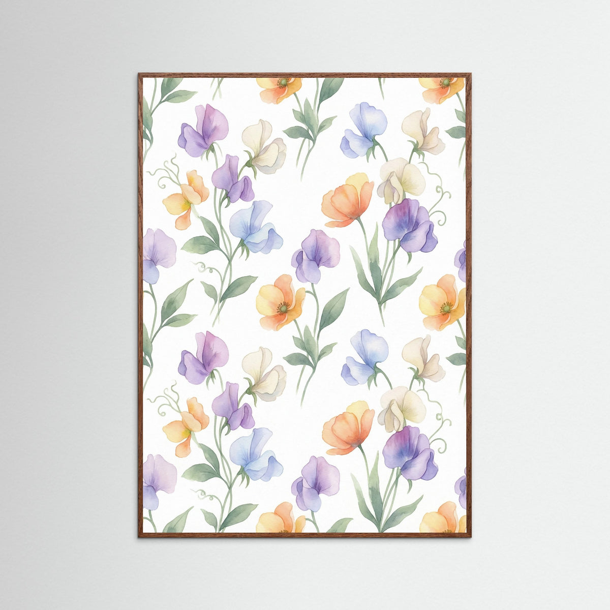 Oak Dark Vintage Rose Blooms