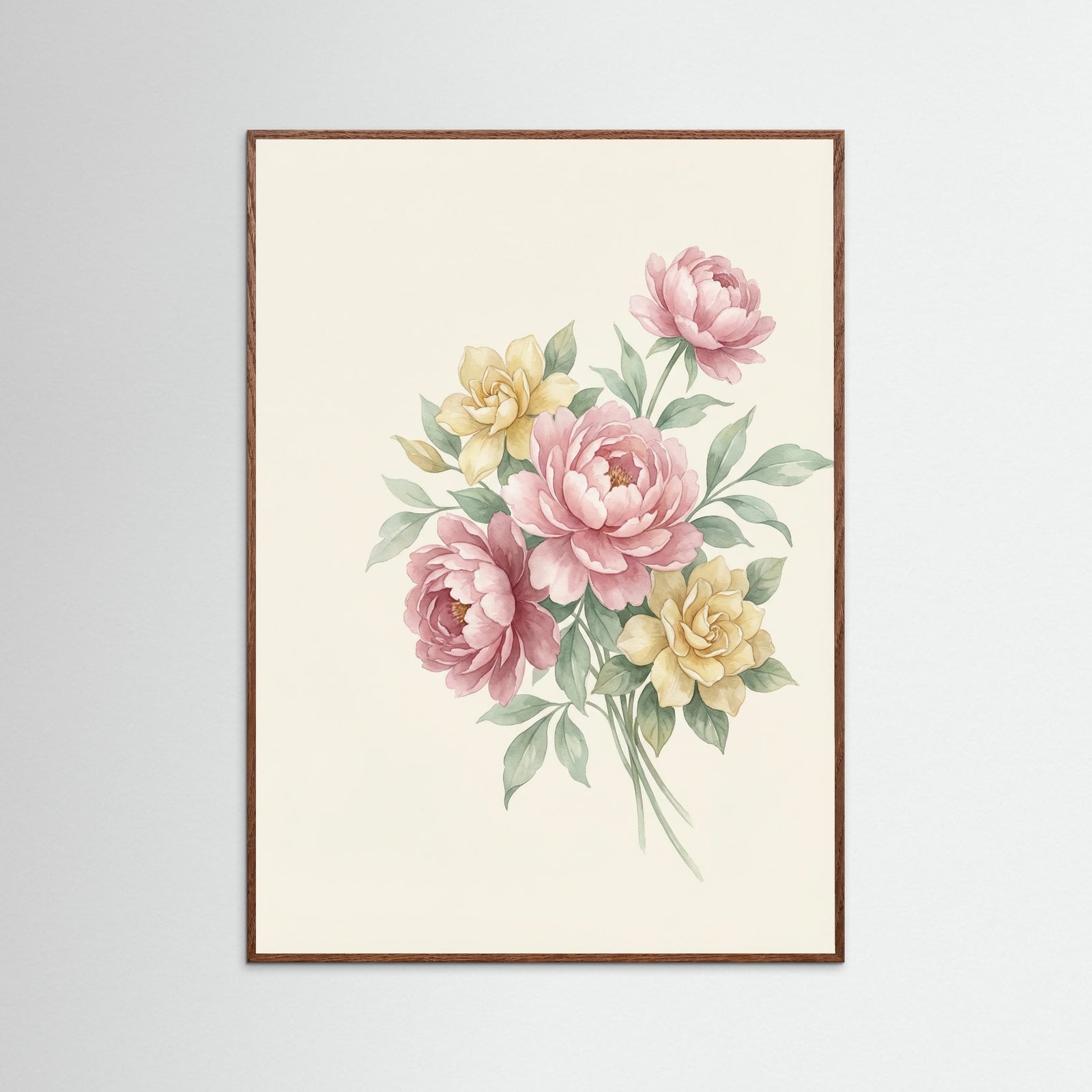 Oak Dark Vintage Rose Scatter