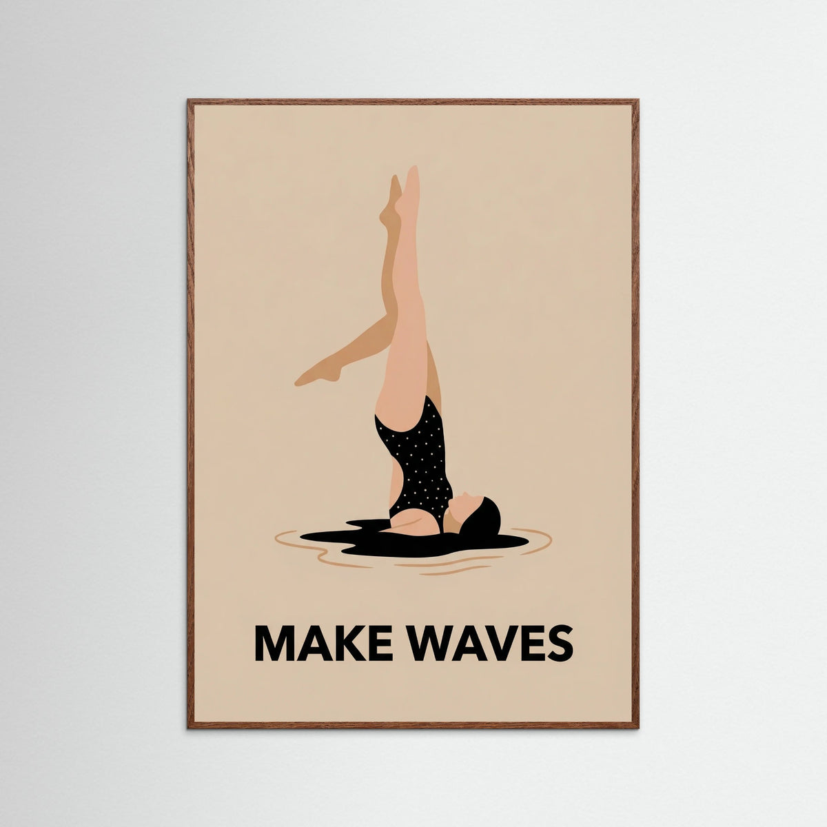 Oak Dark Vintage Swimmer