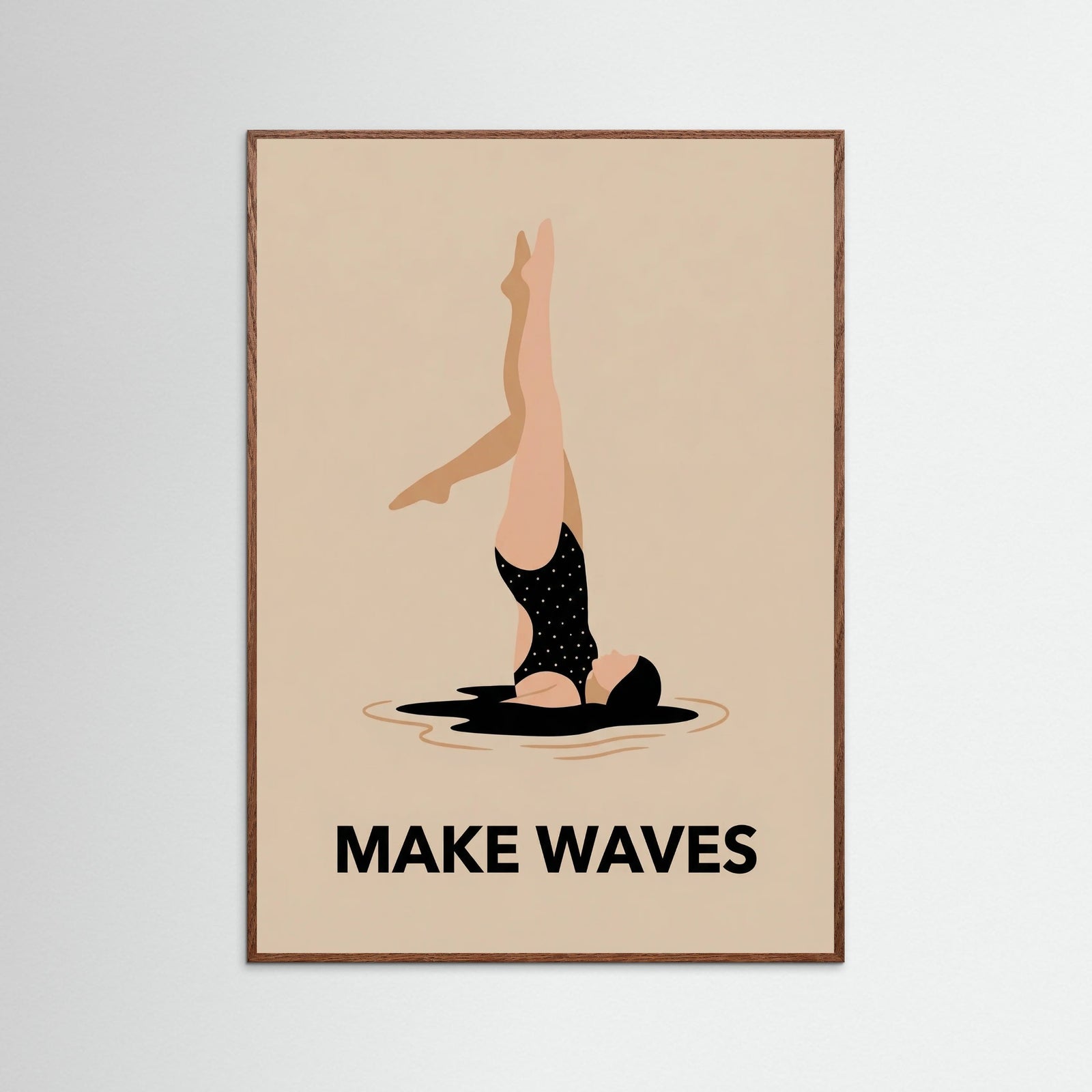 Oak Dark Vintage Swimmer