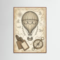 Oak Dark Vintage Travel Elegance