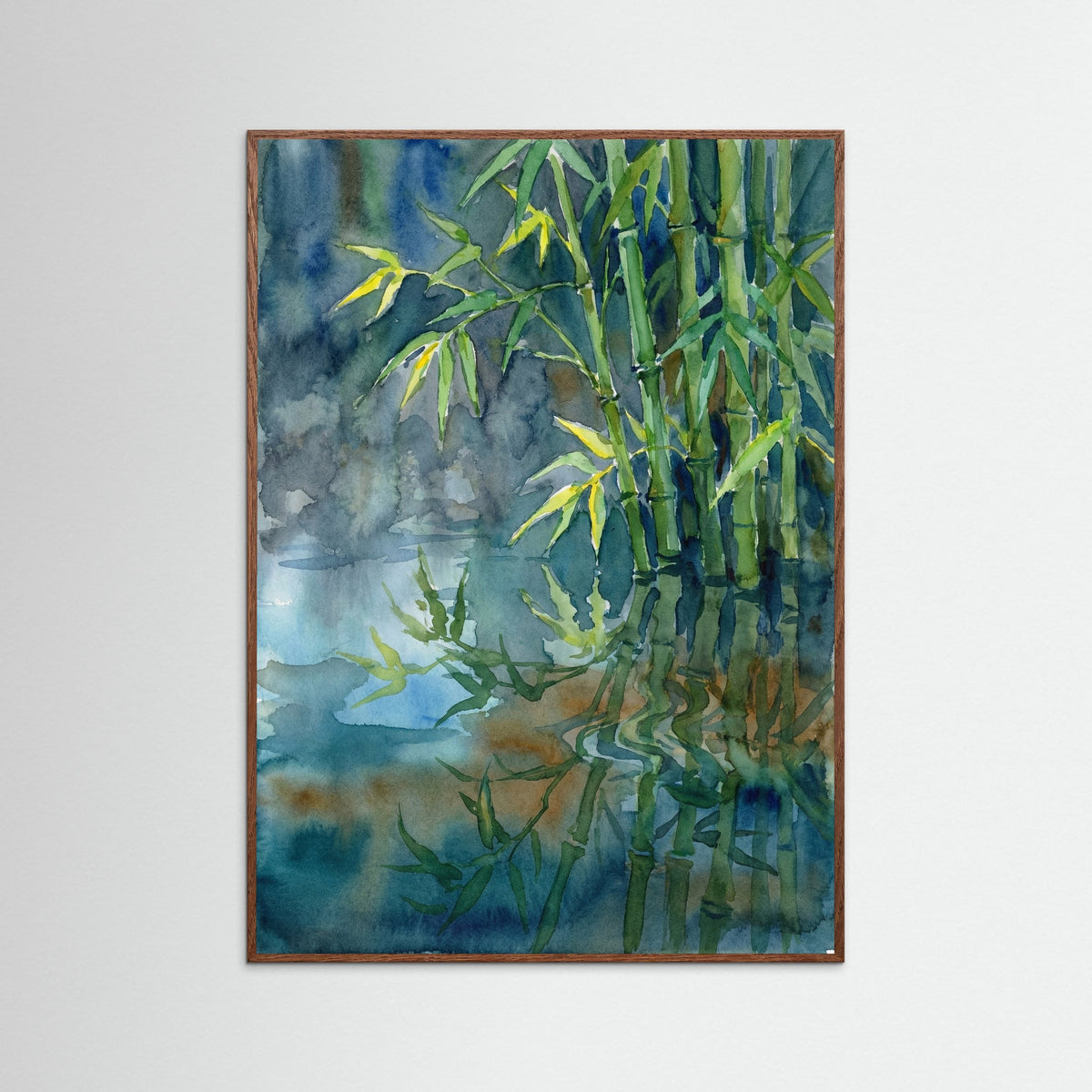 Oak Dark Water Lily Pond