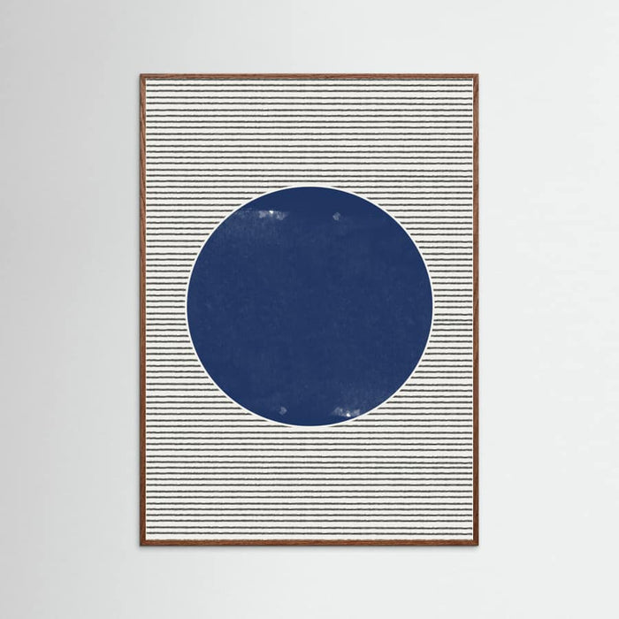 Poster Watercolor Circle and Stripes – poster e stampa artistica