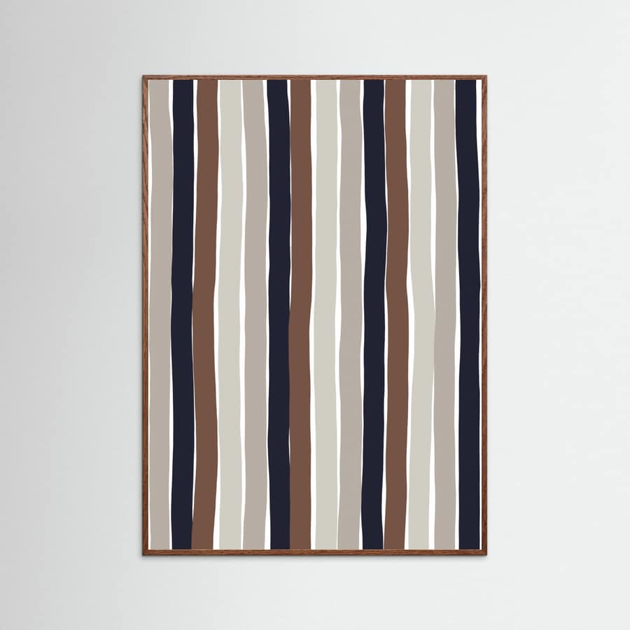 Wavy Earth Stripes Poster – poster and art print
