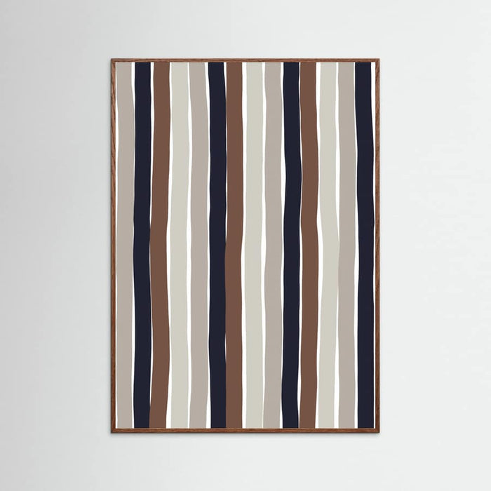 Wavy Earth Stripes Poster – poster and art print