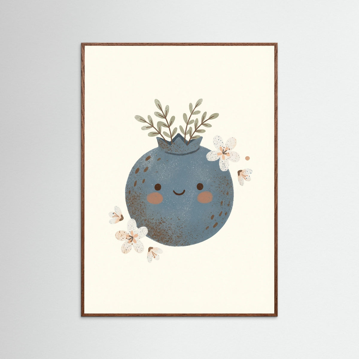 Oak Dark Whimsical Apple Friend