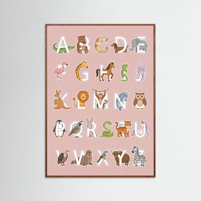 Oak Dark Whimsical Number Animals