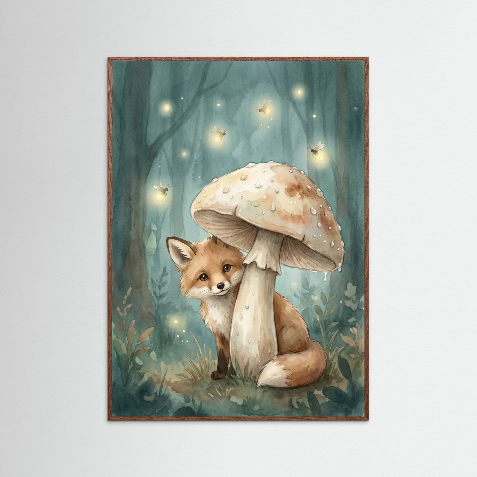 Oak Dark Whimsical Welcome