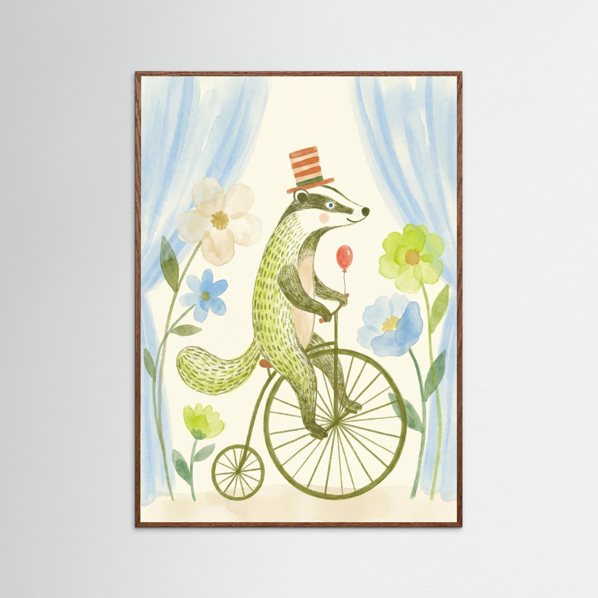 Oak Dark Whimsical Wheeled Wonder