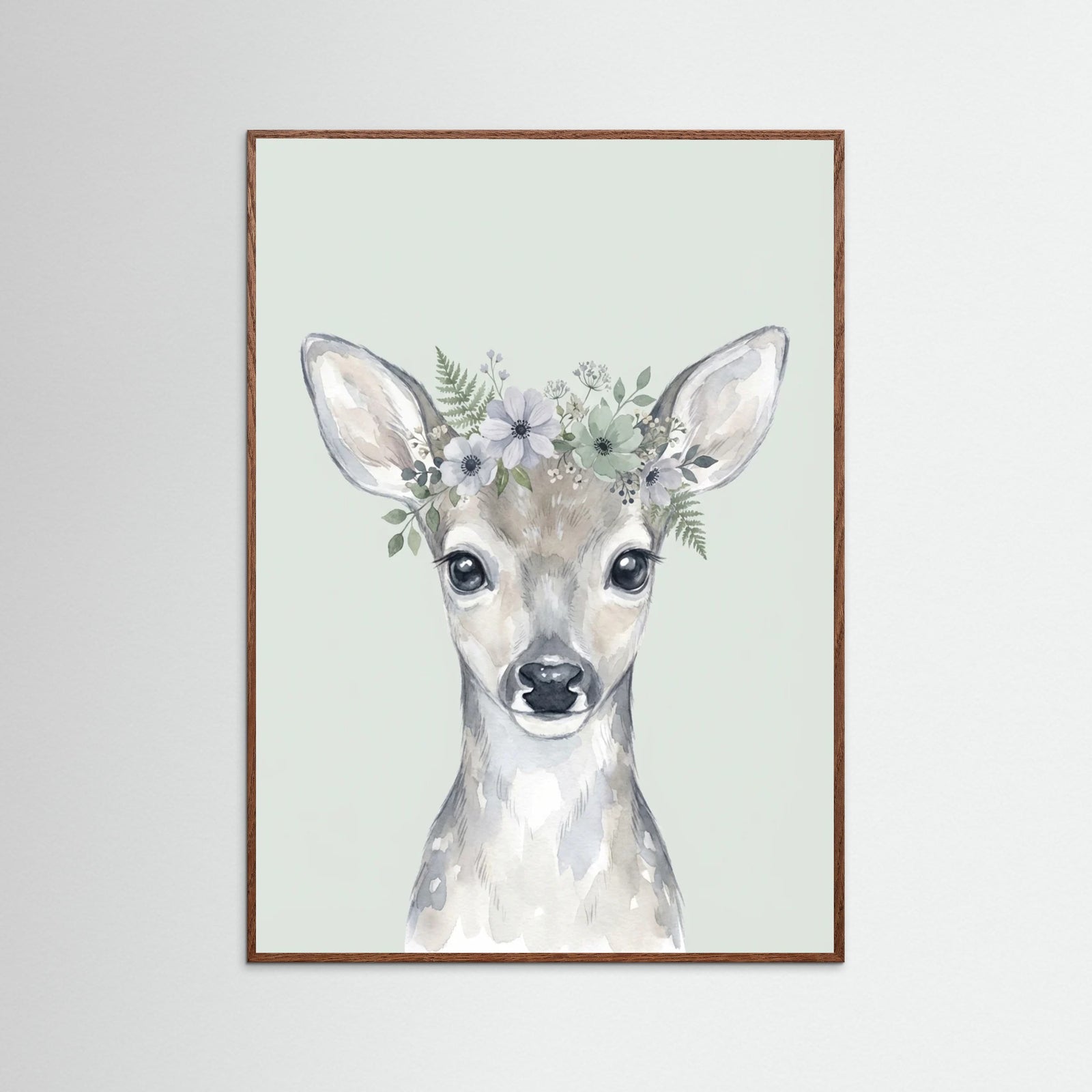 Oak Dark Whimsical Woodland Raccoon