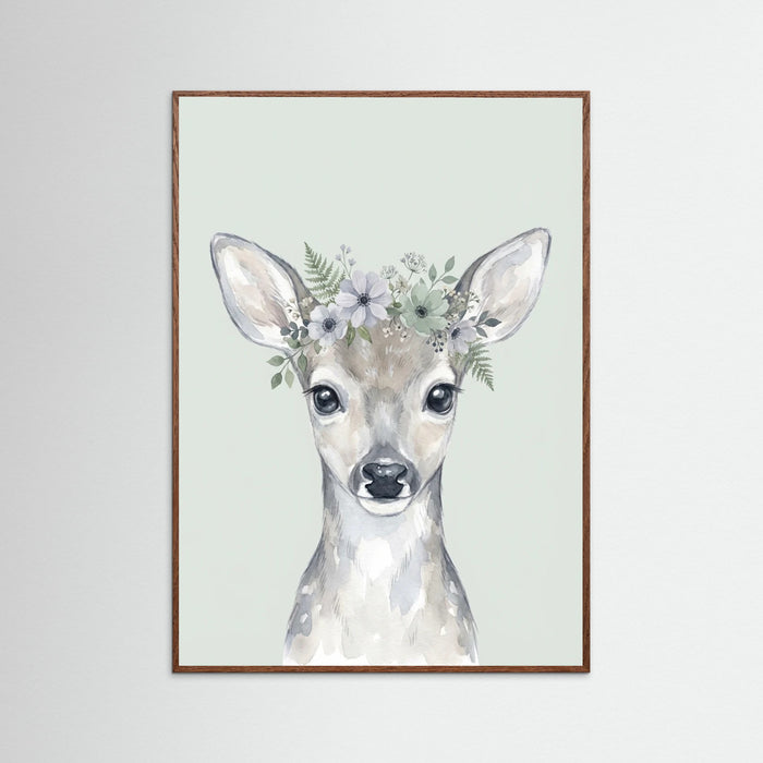 Oak Dark Whimsical Woodland Raccoon