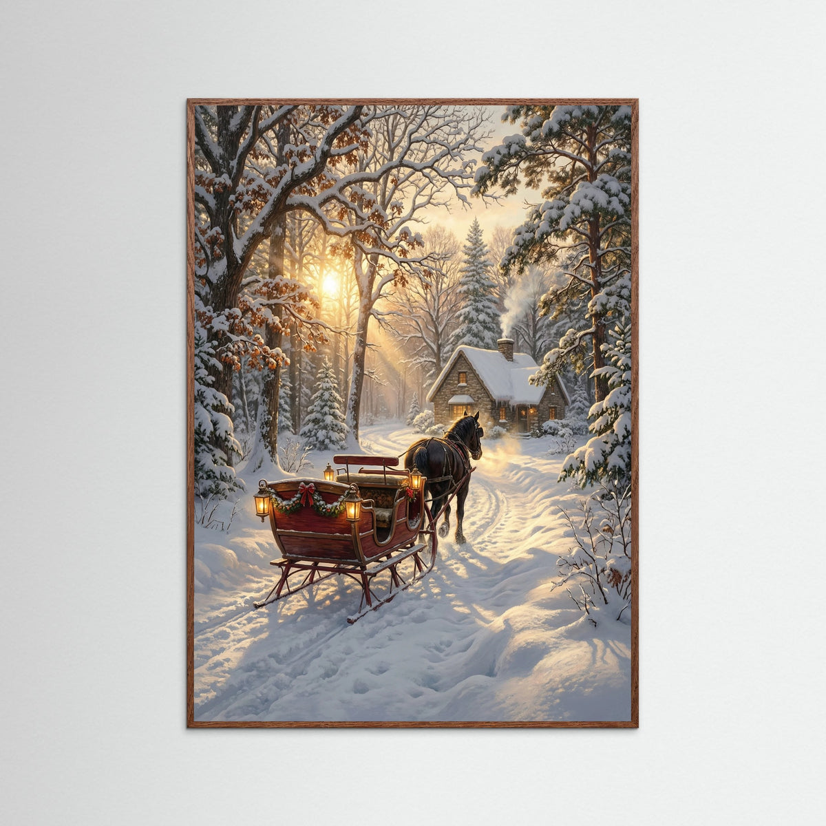 Oak Dark Winter Steam Train