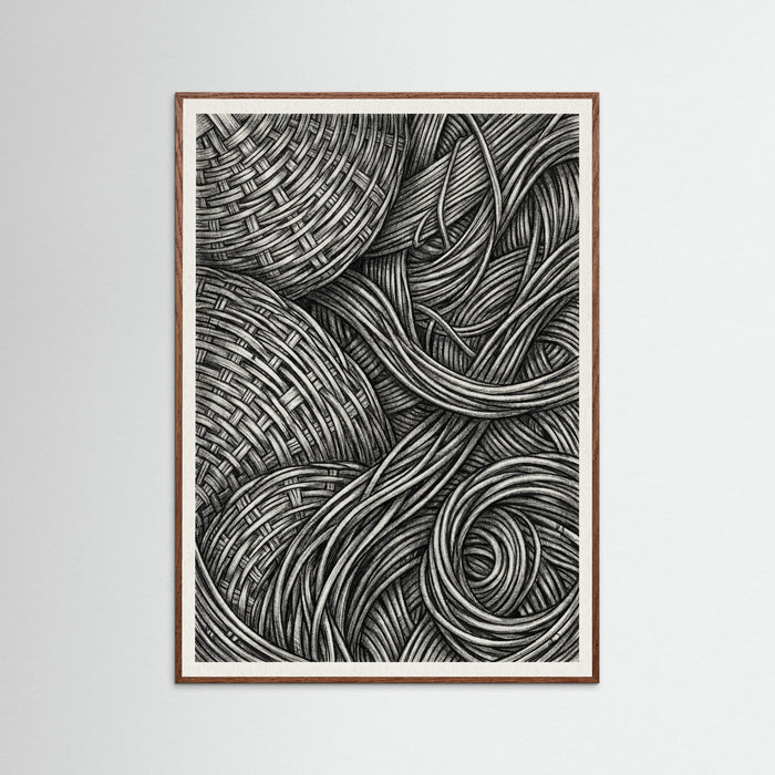 Oak Dark Woven Folds