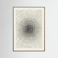 Oak Dark Woven Grid Study