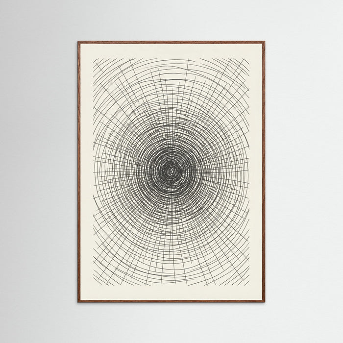 Oak Dark Woven Grid Study